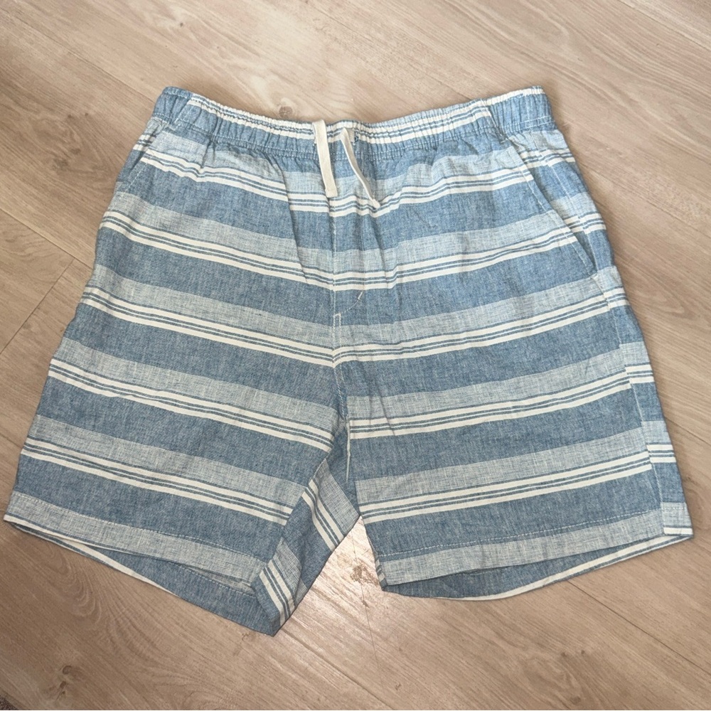 Old Navy Men's Striped Linen Blend Jogger Shorts Size M